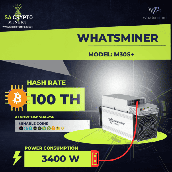 MicroBT Whatsminer M30S+ 100TH BTC Miner